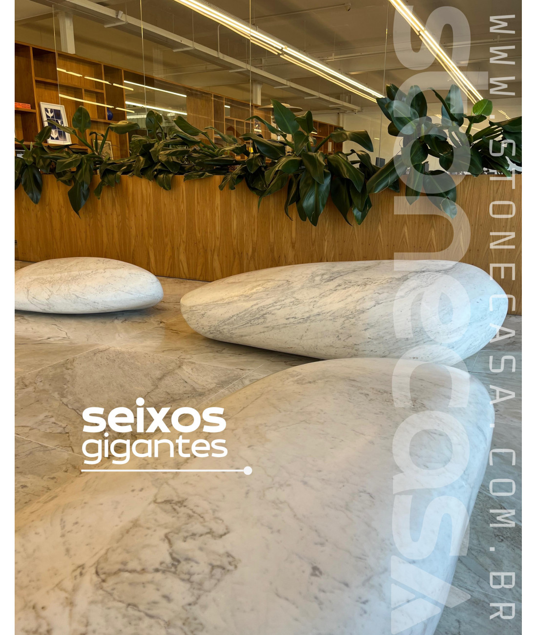 Pedras brutas ganham força na decoração
